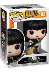 Funko Pop Icons Elvira Mistress Of The Dark Elvira Figure avec balai