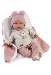 Boneca Beb Nerea de 42 Cm com Manta