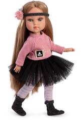 Boneca Penlope Paris 33 cm com Camisola Rosa