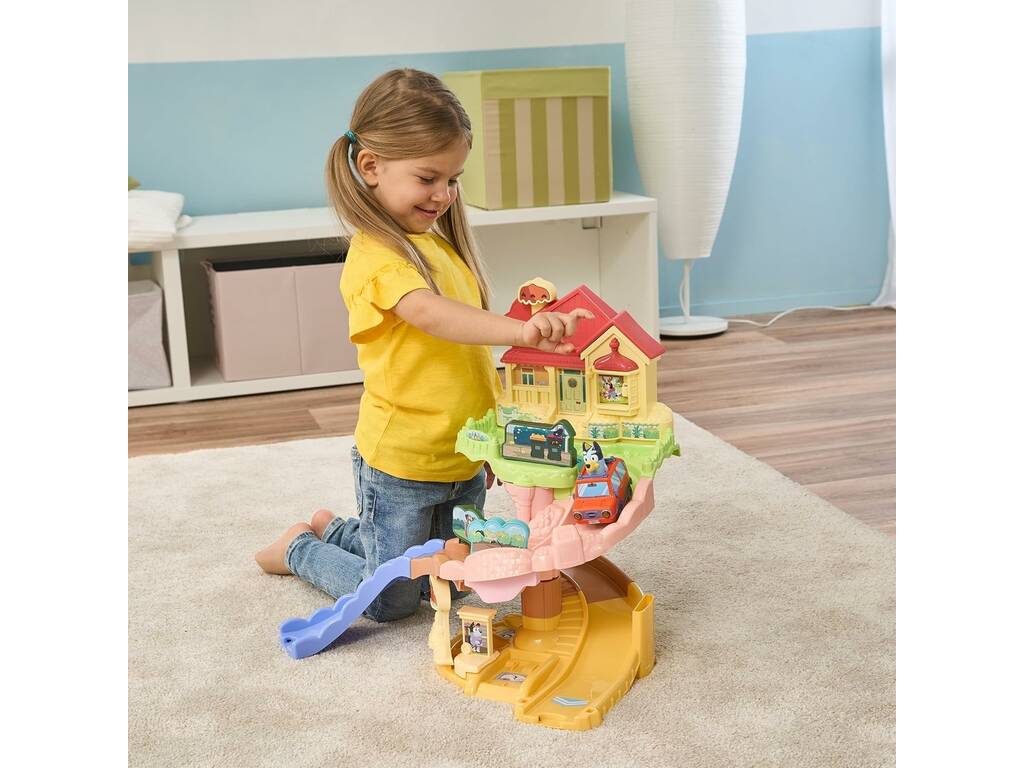 Tut Tut Bólidos Bluey Maison familiale avec voiture Bluey