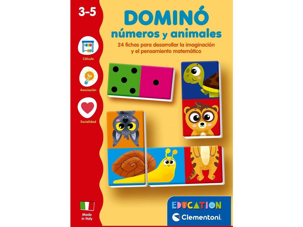 Éducation Domino Nombres et animaux