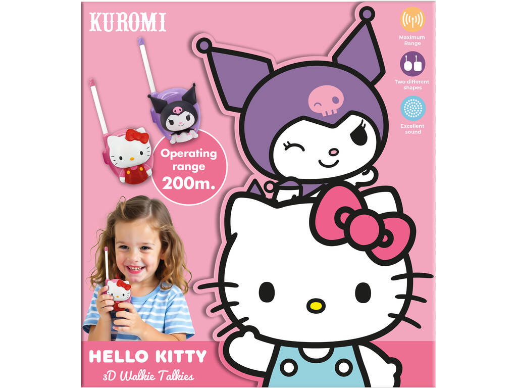 Hello Kitty et Kuromi Pack Walkie Talkies 3D