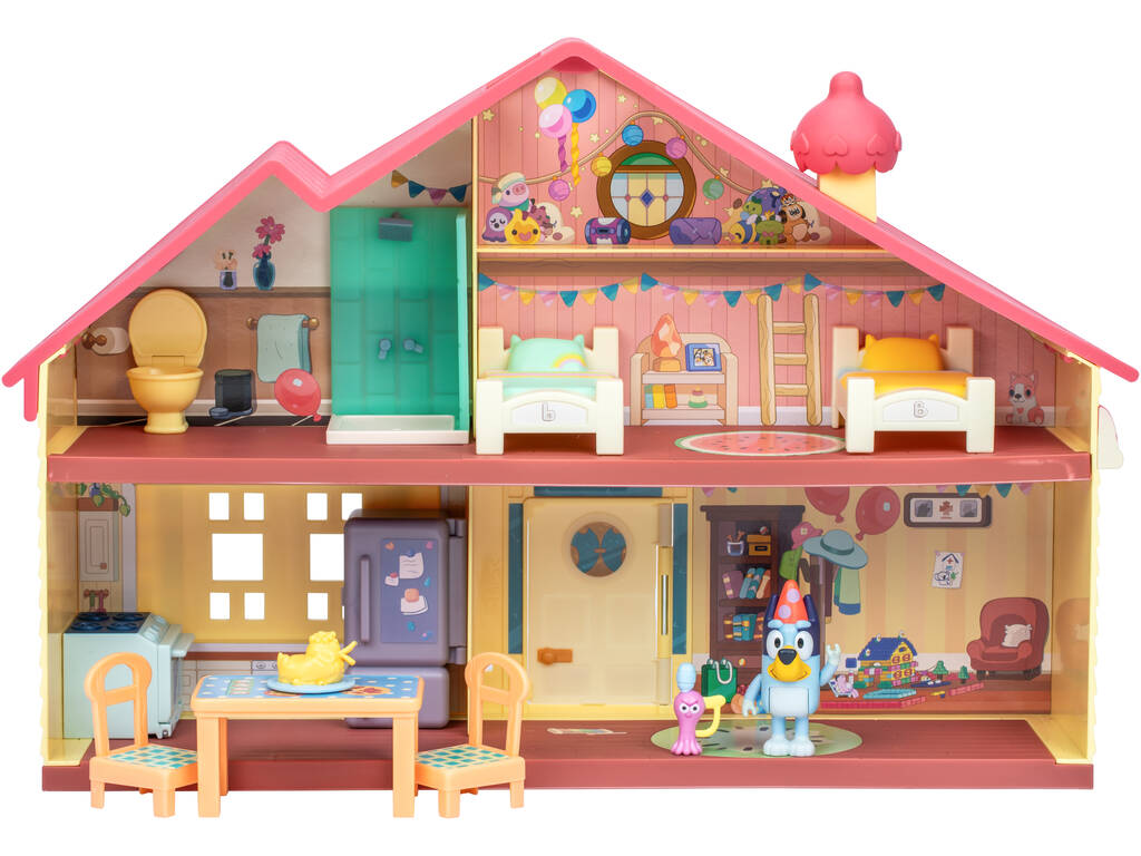 Bluey Set Casa de Celebraciones con Bluey y Accesorios
