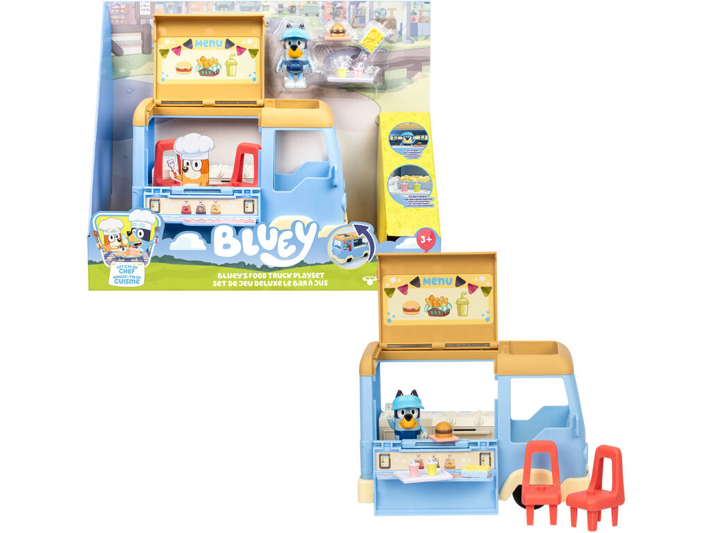 Bluey Set Food Truck con Figura y Accesorios