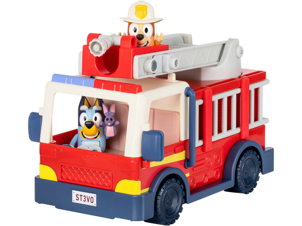 Bluey Set Camión de Bomberos con Figuras y Accesorios