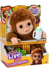Little Live Pets Mascote Interativa My Baby Monkey Mango