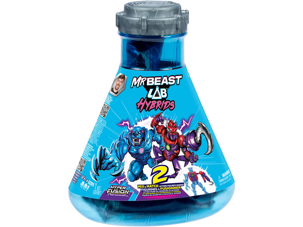 Mr Beast LAB Hybrids Pack 2 Figuras de Acción Sorpresa