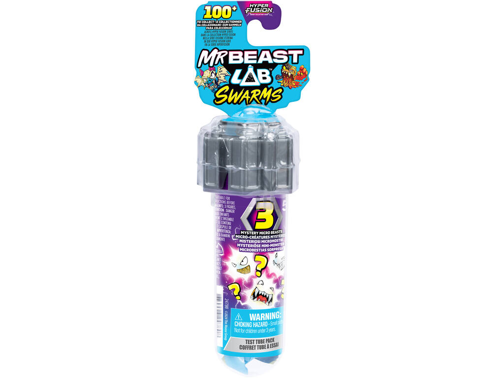 Mr Beast LAB Swarms Pack avec 3 Microbesties Surprise