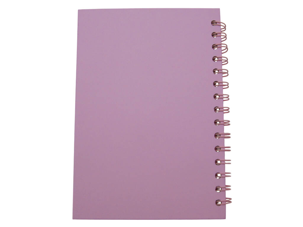 Bloc rose A5 avec 6 ornements et 80 feuilles de lignes