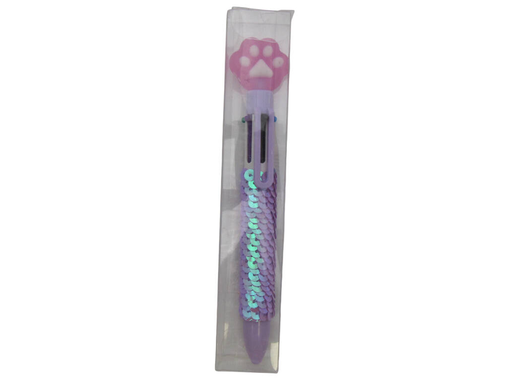 Stylo à bille 6 couleurs avec 16,5 cm d'impression