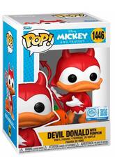Funko Pop Disney Mickey et ses amis Figurine Donald le diable avec citrouille