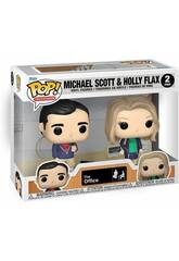 Funko Pop Television The Office 2 Pack avec figurines Michael Scott et Holly Flax
