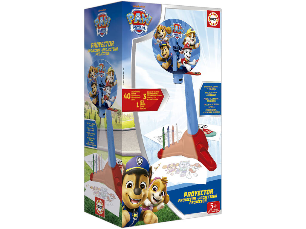 Patrouille canine Projecteur Dessine et colorie