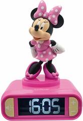 Disney Junior Minnie Reloj Despertador Minnie 3D con Luz Nocturna y Melodías