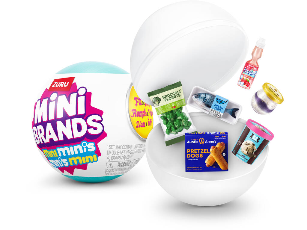 Zuru Mini Brands Pack Réfrigérateur avec 2 Boules Surprise Mini Minis 
