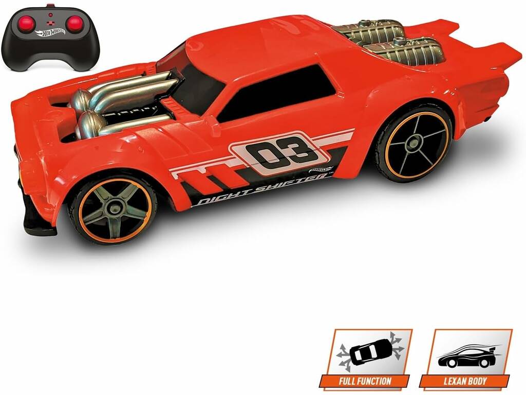 Hot Wheels Véhicule radiocommandé Night Shifter