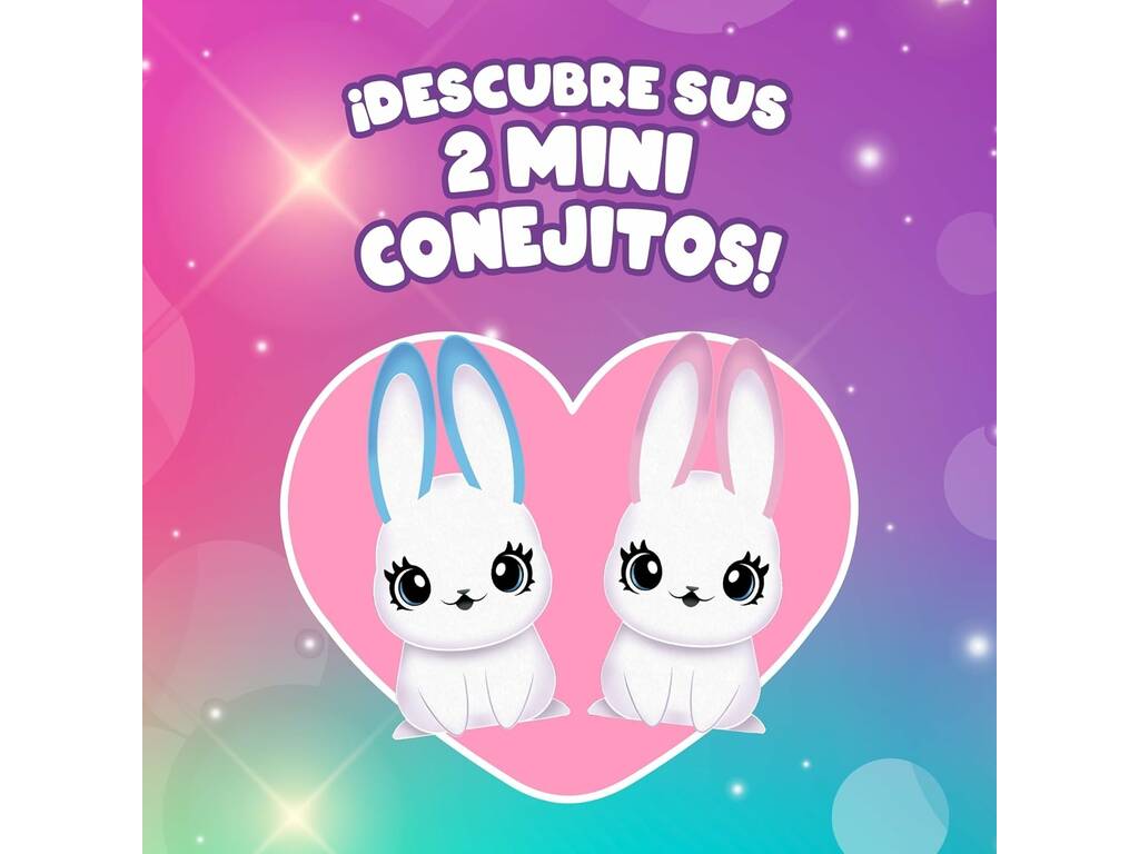 Maman Lapin et ses mini bébés surprise avec sons et réactions magiques