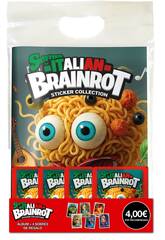 Italian Brainrot Sticker Collection Pack Album avec 4 Sachets