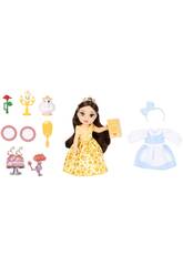 Disney Princess Boneca Bela de 15 cm com Mrs. Potts e Lumiere