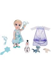 Disney Frozen Boneca Elsa de 15 cm com Olaf e Bruni
