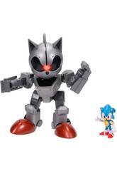 Sonic The Hedgehog Figura Sonic de 6 cm con Giant Mecha Sonic de 22 cm con Luz