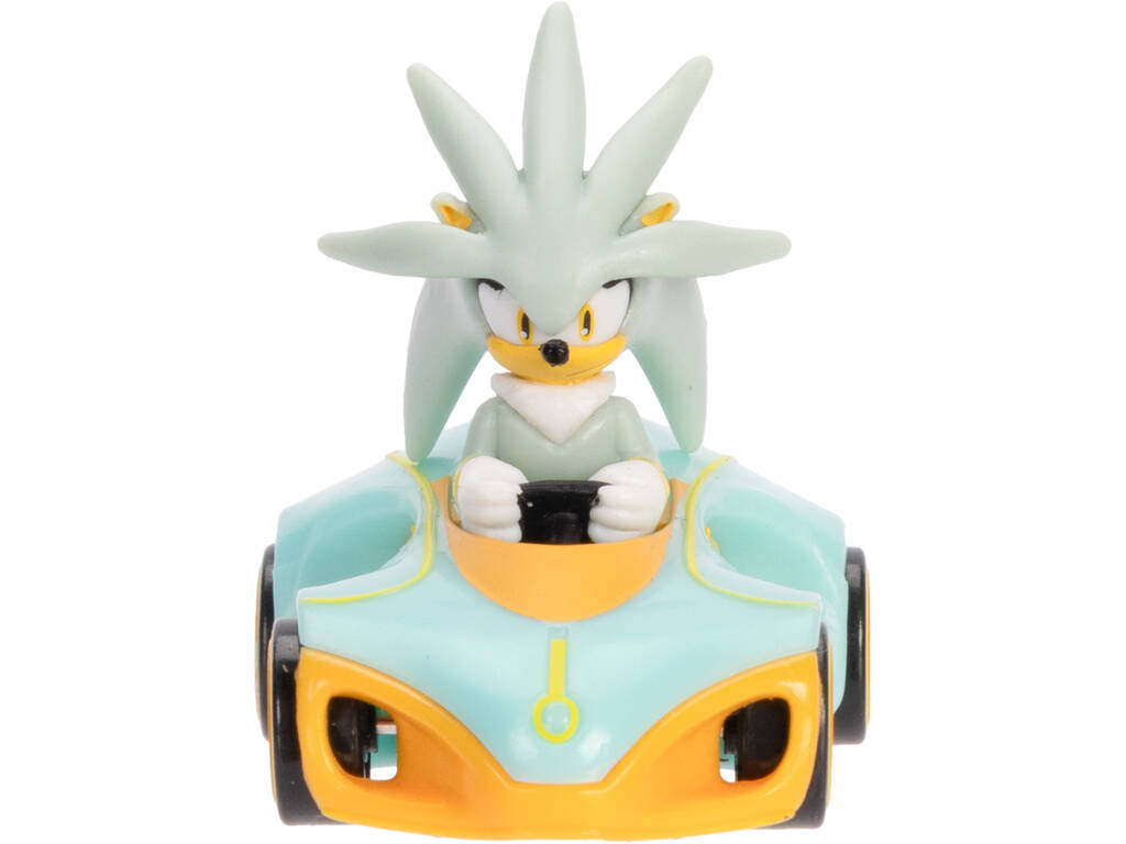 Sonic The Hedgehog Véhicule métallique argenté de 6 cm