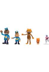 Dog Man Super Cool Pack com 5 Figuras de 6 cm