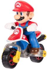 Mariokart Veículo Moto Padrão de 6 cm com Mario