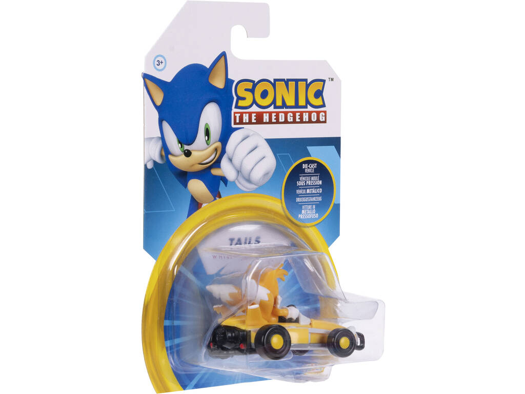 Sonic The Hedgehog Véhicule métallique Tails de 6 cm