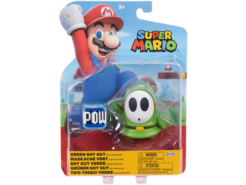 Super Mario Figura de Ação de 10 cm com Acessório