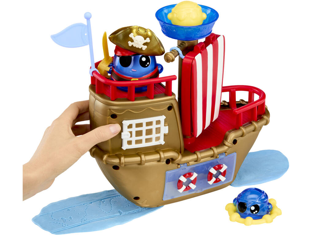 DohKins Barco Pirata con Piratas y Accesorios