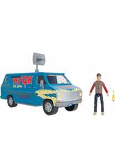 Stranger Things Pack Furgoneta Squawk de 26 cm con Figura Steve de 10 cm y Accesorio