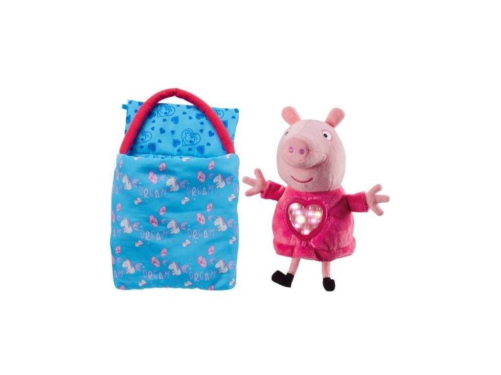 Peppa Pig Peluche Fiesta de Pijamas de 20 cm con Luz y Sonidos