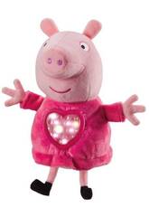Peppa Pig Peluche Fiesta de Pijamas de 20 cm con Luz y Sonidos
