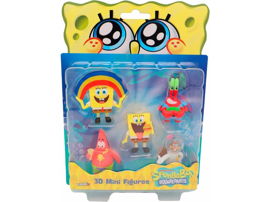 SpongeBob Pack 5 mini figurines de 5 cm