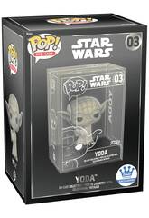 Funko Pop Die Cast Star Wars Figurine Yoda Metallique Exclusif 