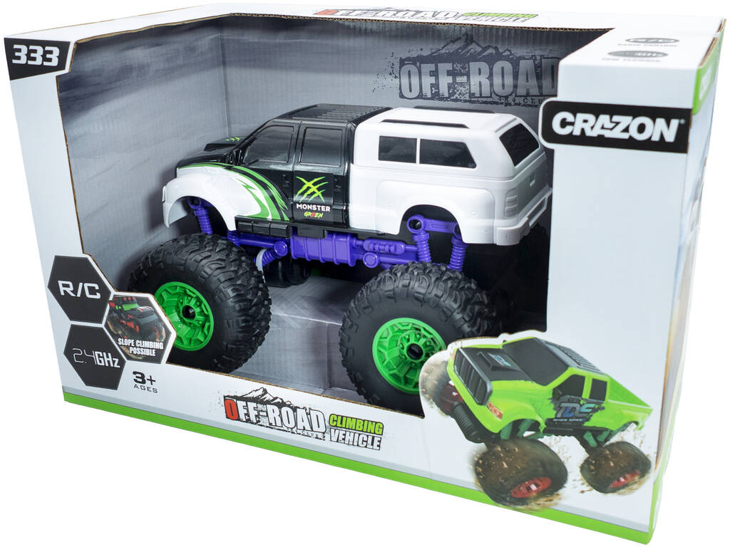 Voiture radiocommandée tout-terrain Monster Green