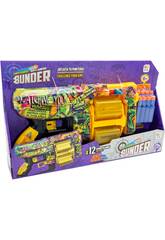 Lance-fléchettes Graffiti avec double tambour et 12 fléchettes