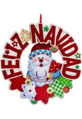 Décoration de Noël Affiche Père Noël 28 x 28 cm