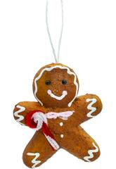 Décoration de Noël Bonhomme en pain d'épices 11 x 9 cm