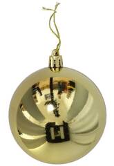 Décoration de Noël Boîte de 6 boules de Noël dorées de 8 cm