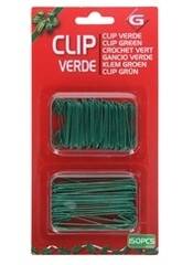 Décoration de Noël Clips verts 150 unités