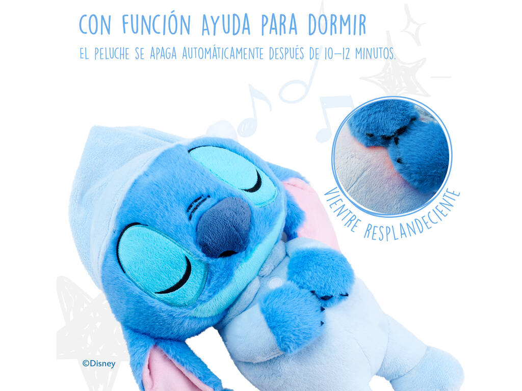 Peluche Disney Stitch Stitch Heure du coucher de 31 cm