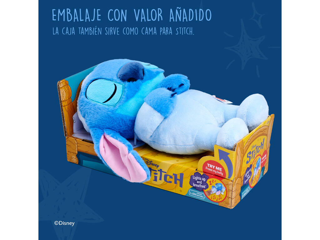 Peluche Disney Stitch Stitch Heure du coucher de 31 cm