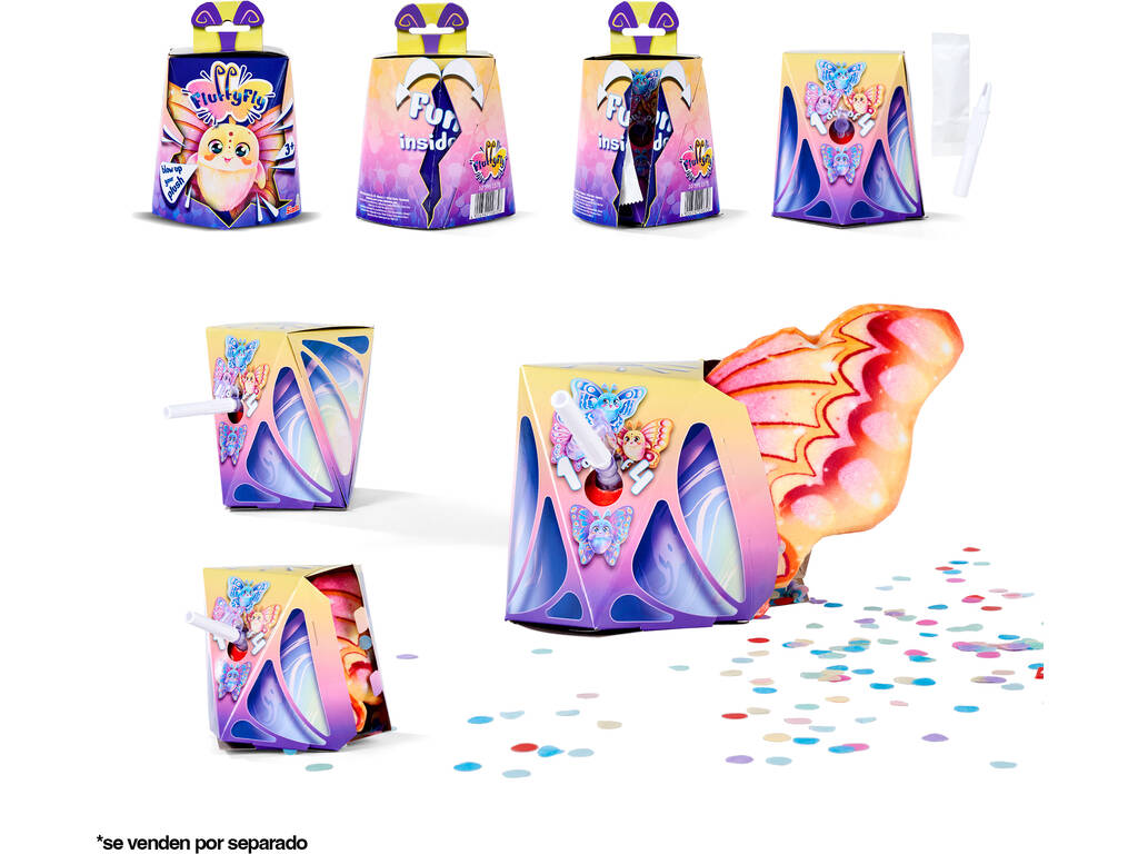 FluffyFly Peluche Papillon Surprise