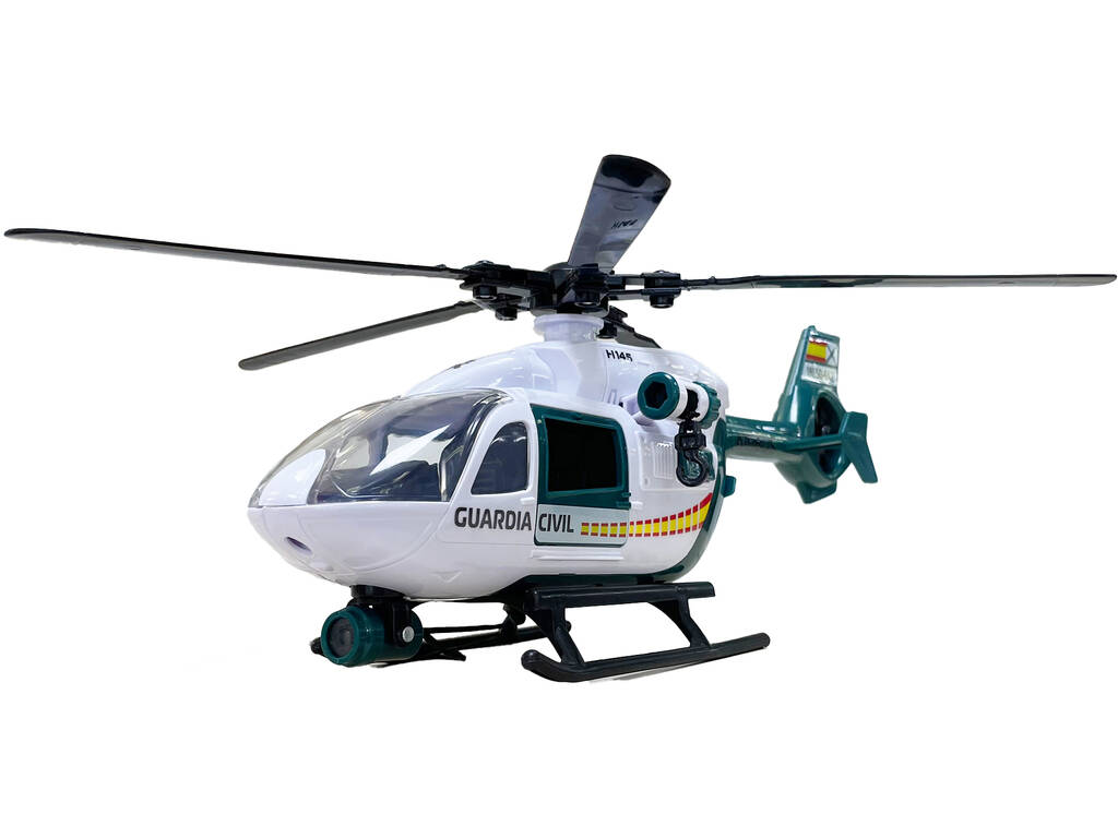 Dickie Toys Hélicoptère Airbus de la Garde civile de 36 cm avec lumière et sons