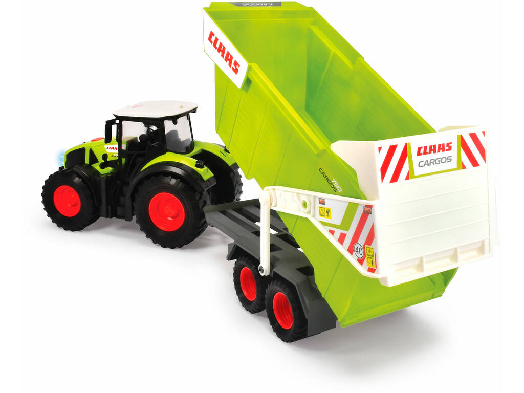 Tracteur et Remorque Claas de 64 cm avec Lumières et Sons