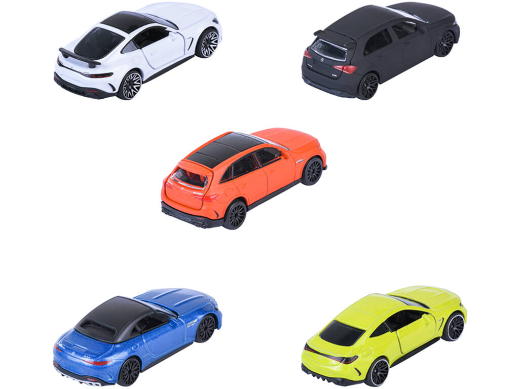 Majorette Pack 5 Coches de Metal Mercedes AMG