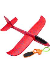Avion navette rouge de 12 x 48 x 49 cm