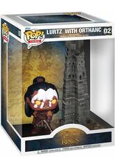 Funko Pop Town El Señor de los Anillos Figura Lurtz con Orthanc